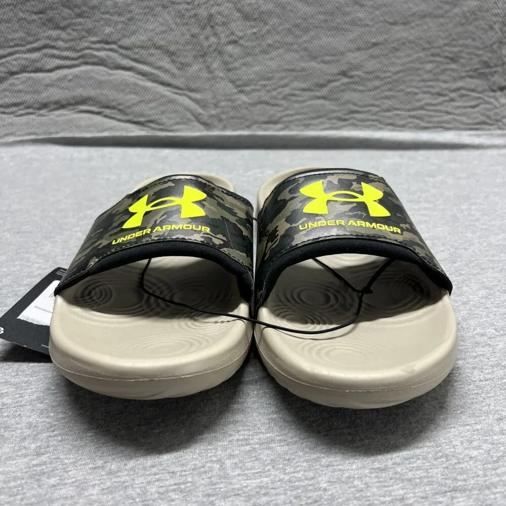 Under Armour Ignite Camo‎ Logo UA  Men Slip On Casual Sandal Slides Sz 10